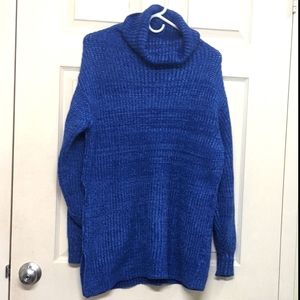 Oversized blue turtleneck sweater free people
